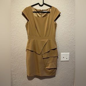 Calvin Klein beige/gold dress